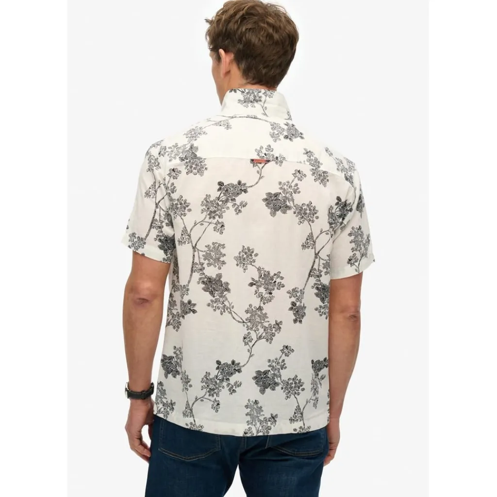 Shirts*Superdry Regular Fit Short Sleeve Shirt in White