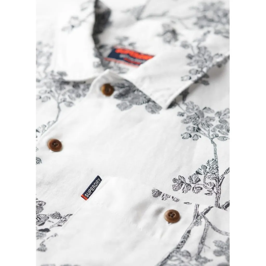 Shirts*Superdry Regular Fit Short Sleeve Shirt in White