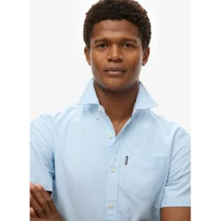 Shirts*Superdry Regular Fit Short Sleeve Shirt in Blue