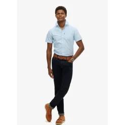 Shirts*Superdry Regular Fit Short Sleeve Shirt in Blue