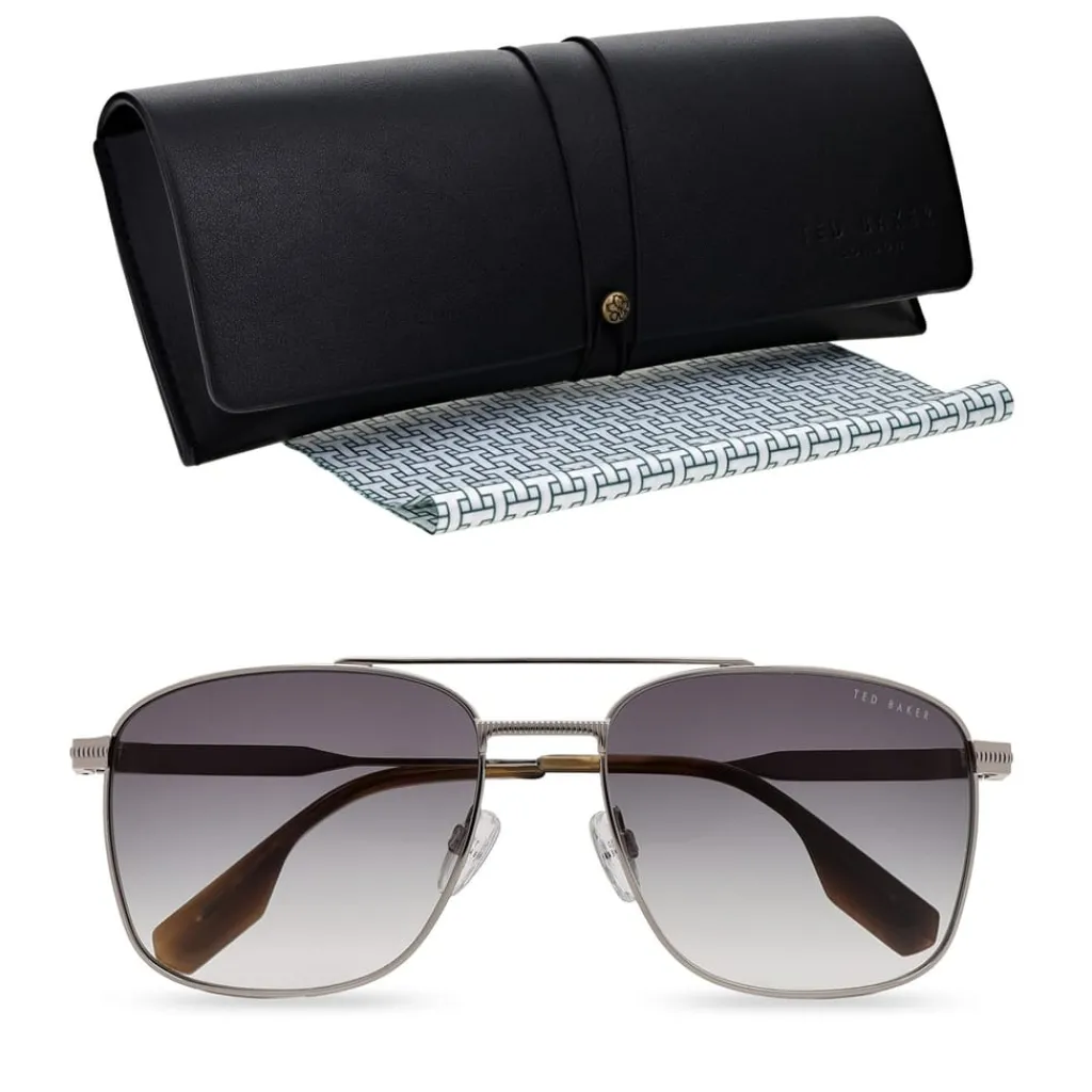 Sunglasses*Ted Baker Bak Chase Sun Sn54 in Silver