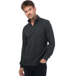 Knitwear*Ted Baker Bits Textured Funnel Neck Sweater in Charcoal