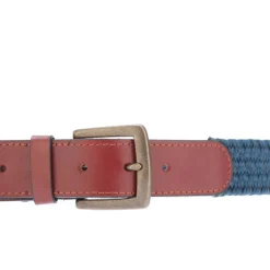 Belts*Ted Baker Galan Leather Woven Belt in Navy