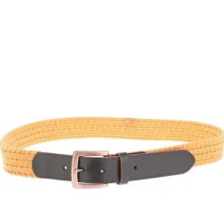 Belts*Ted Baker Galan Leather Woven Belt in Mustard