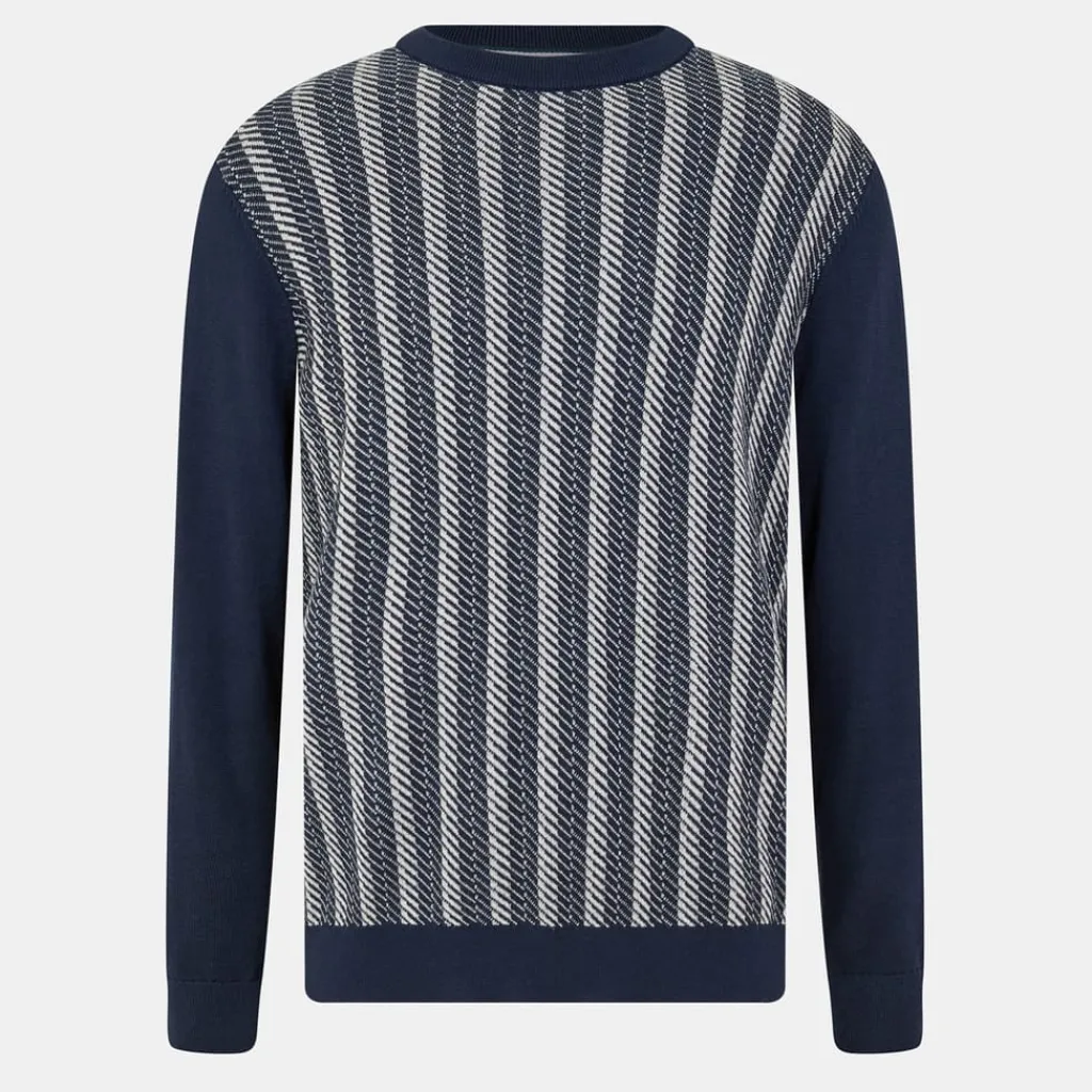 Knitwear*Ted Baker Jacquard cn in Blue