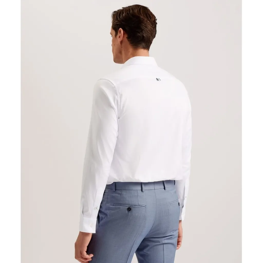 Shirts*Ted Baker Oxford Regular Fit Long Sleeve Shirt in White