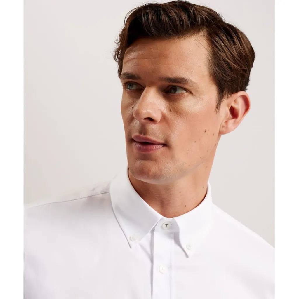 Shirts*Ted Baker Oxford Regular Fit Long Sleeve Shirt in White