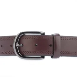 Belts*Ted Baker Picolt Broguing Leather Belt in Red