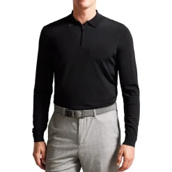 Belts*Ted Baker Pin Buckle Column Logo Belt in Black