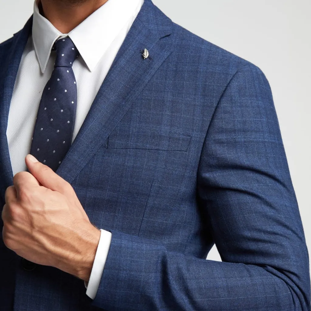 Coats And Jackets*Ted Baker Slim Fit Check Suit Jacket in Blue
