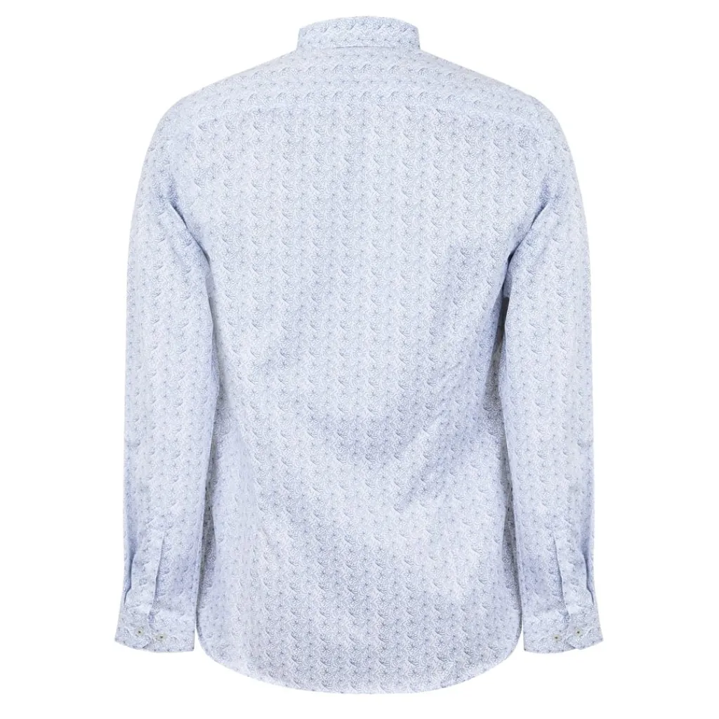 Shirts*Ted Baker Slim Fit Floral Long Sleeve Shirt in White