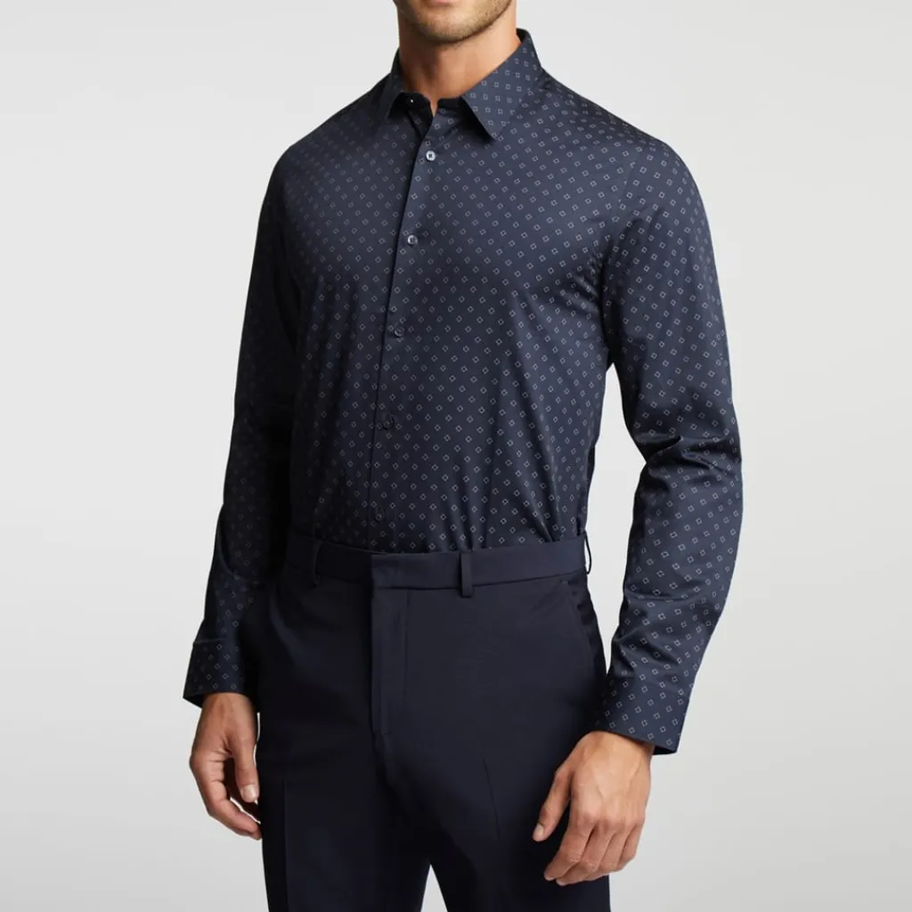 Shirts*Ted Baker Slim Fit Geo Shirt in Blue
