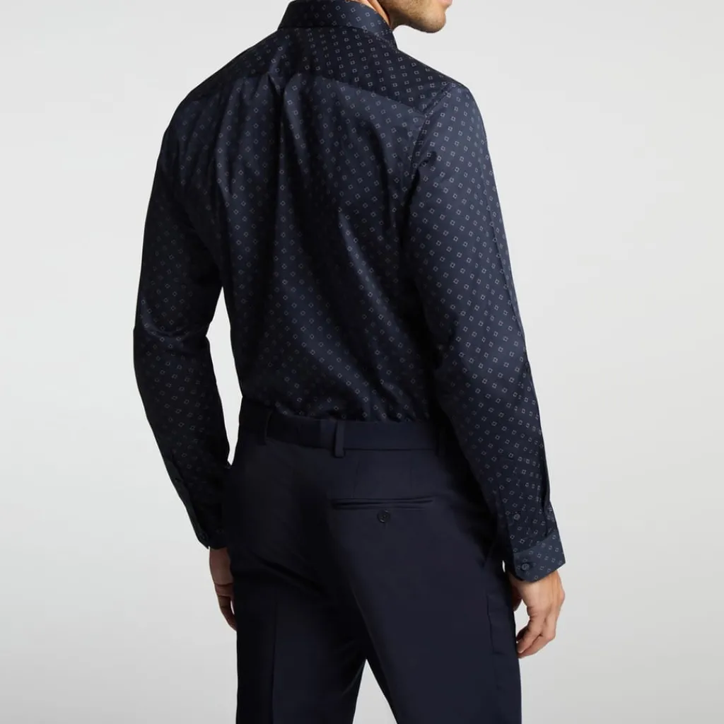 Shirts*Ted Baker Slim Fit Geo Shirt in Blue