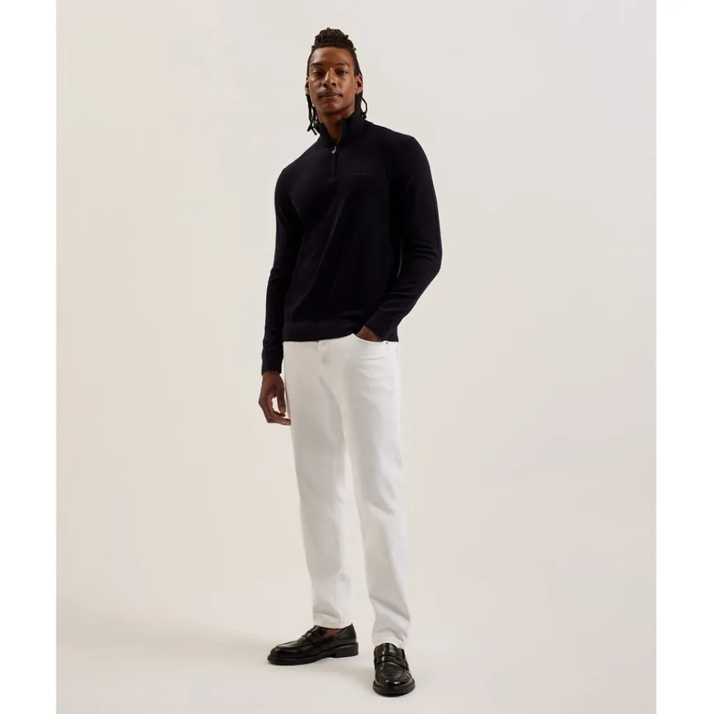 Knitwear*Ted Baker Turtleneck Regular Fit Long Sleeve Sweater in Blue
