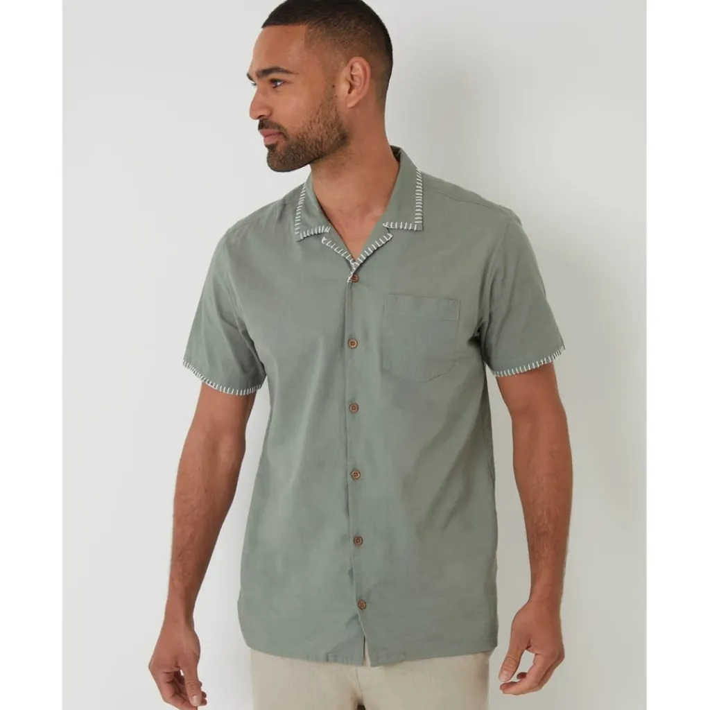 Shirts*Threadbare Burnley Shirt in Green