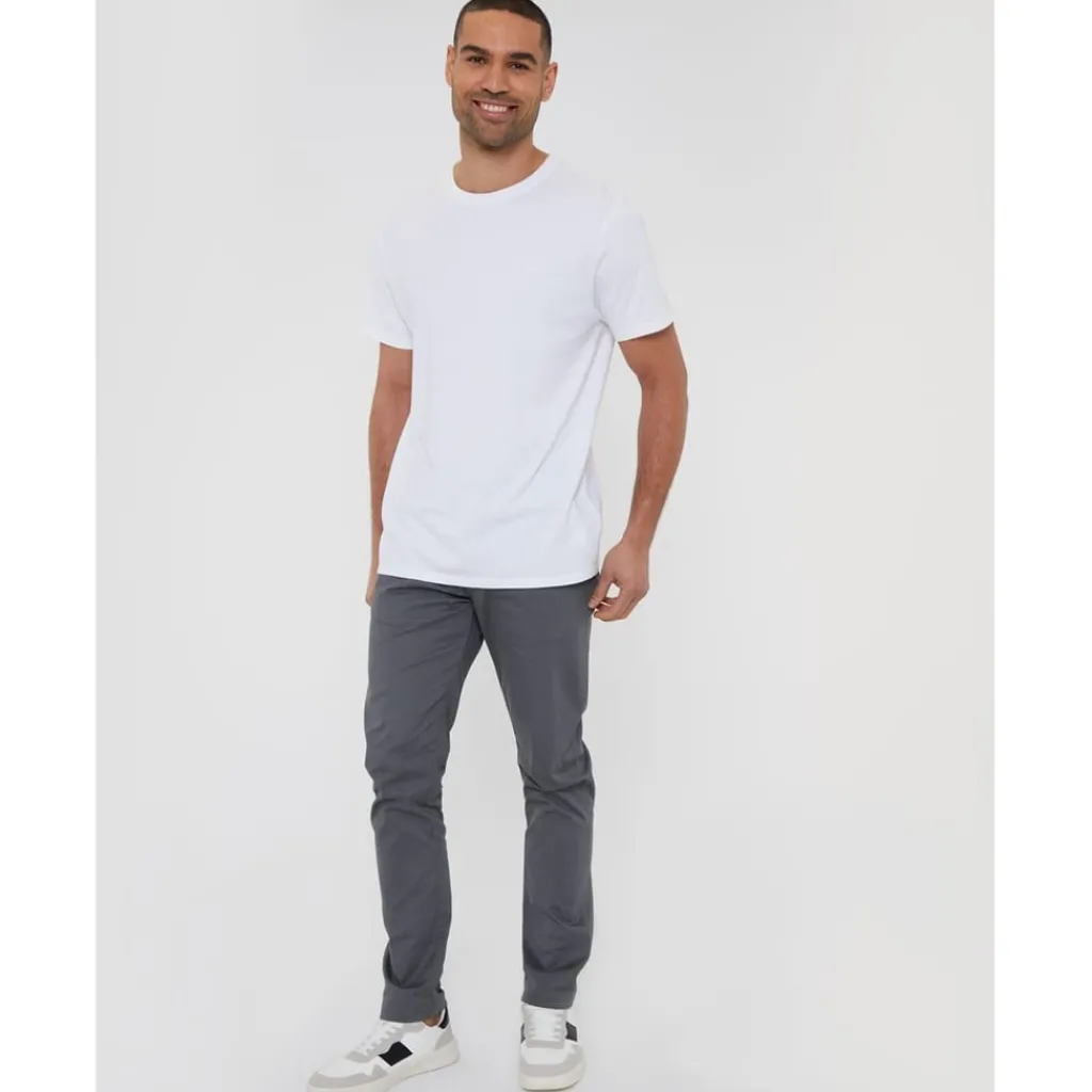 Trousers*Threadbare Cast Slim tr in Black