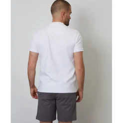 Polo Shirts*Threadbare Caswell Polo Regular Fit Short Sleeve Shirt in White