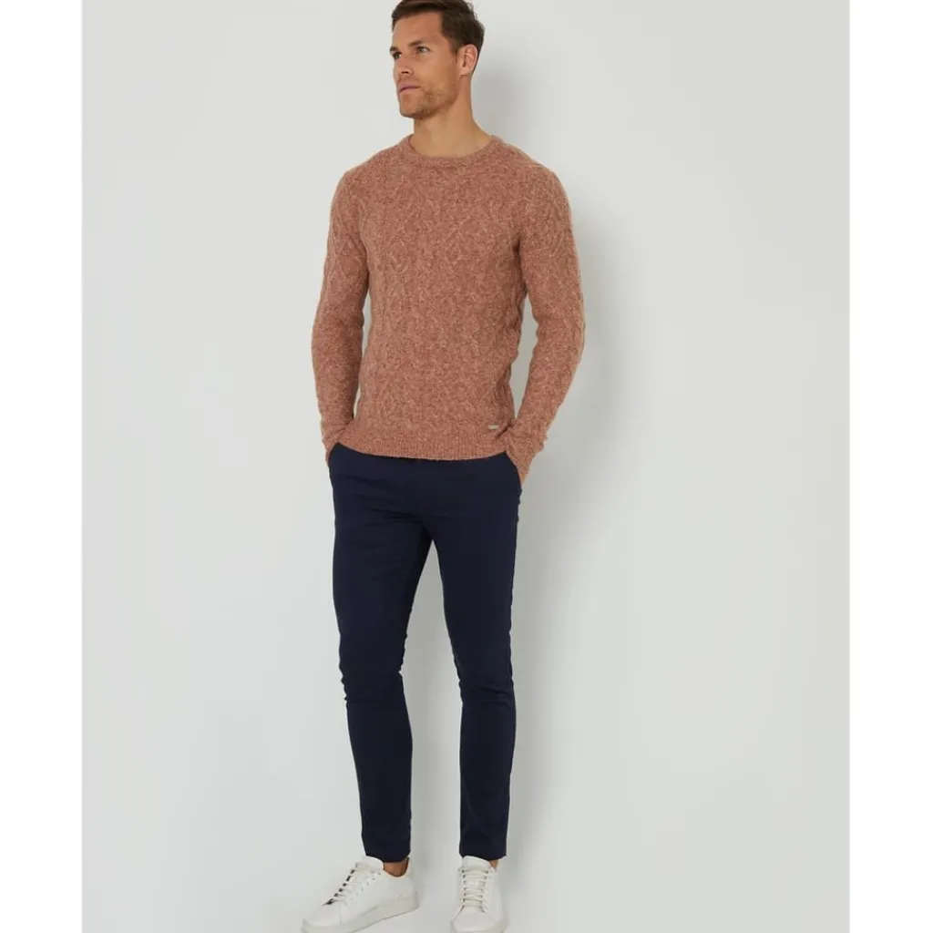 Knitwear*Threadbare Crew Neck Regular Fit Long Sleeve Sweater in Multi