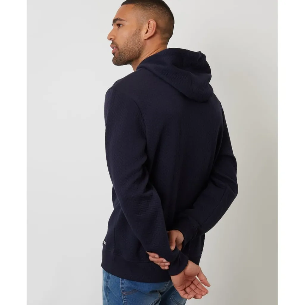 Hoodies*Threadbare Delta Fl Hoody in Blue