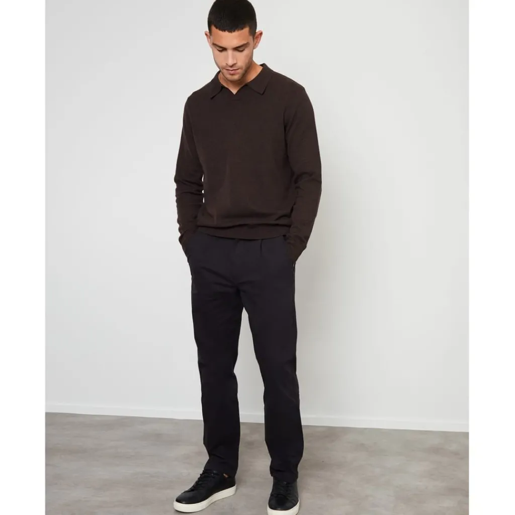 Trousers*Threadbare Fog Chino tr in Black