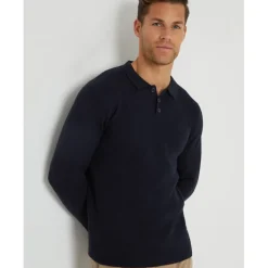 Knitwear*Threadbare Harlow Regular Fit Long Sleeve Sweater in Blue