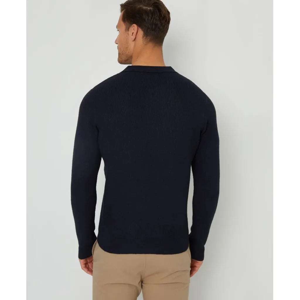 Knitwear*Threadbare Harlow Regular Fit Long Sleeve Sweater in Blue
