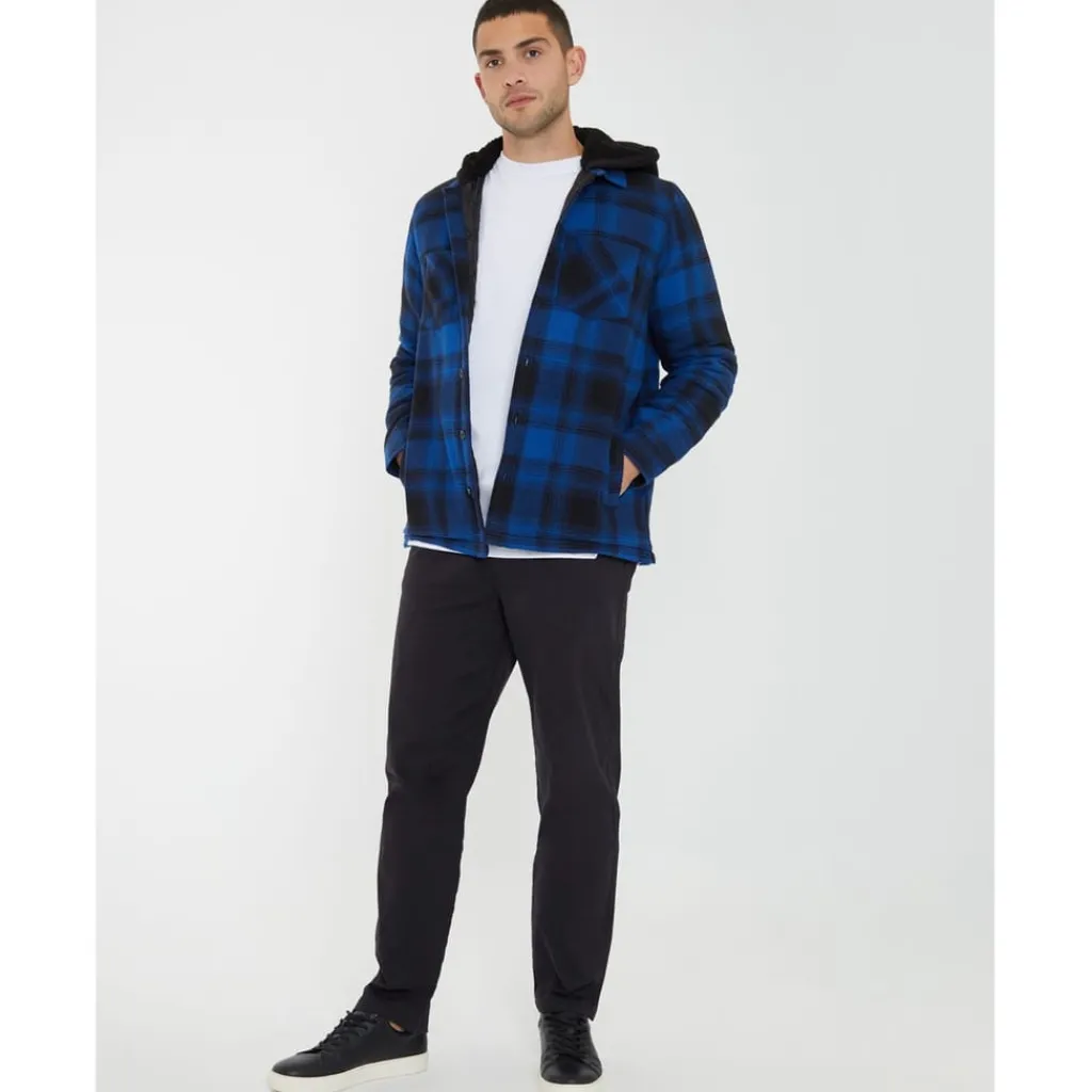 Shirts*Threadbare Hooded Regular Fit Sweatshirt in Blue