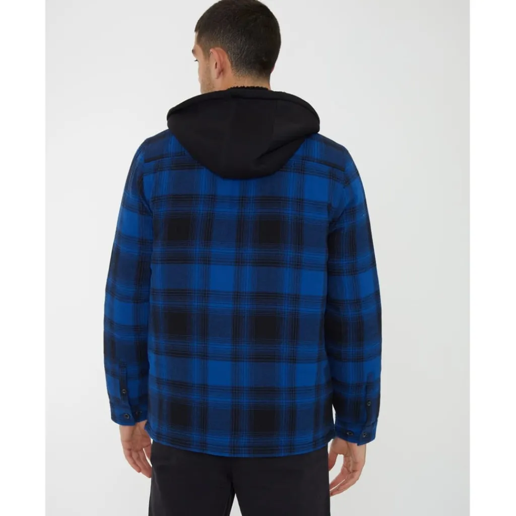 Shirts*Threadbare Hooded Regular Fit Sweatshirt in Blue