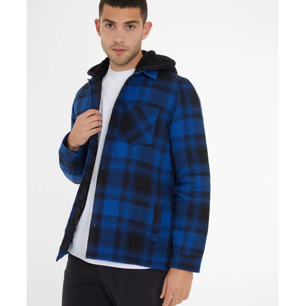 Shirts*Threadbare Hooded Regular Fit Sweatshirt in Blue