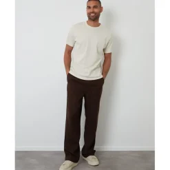 Trousers*Threadbare Mrcny Lin Trousersr in Brown