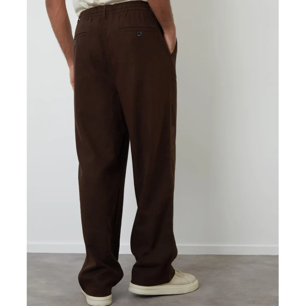 Trousers*Threadbare Mrcny Lin Trousersr in Brown