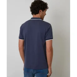 Polo Shirts*Threadbare Polo Donnegal in Blue