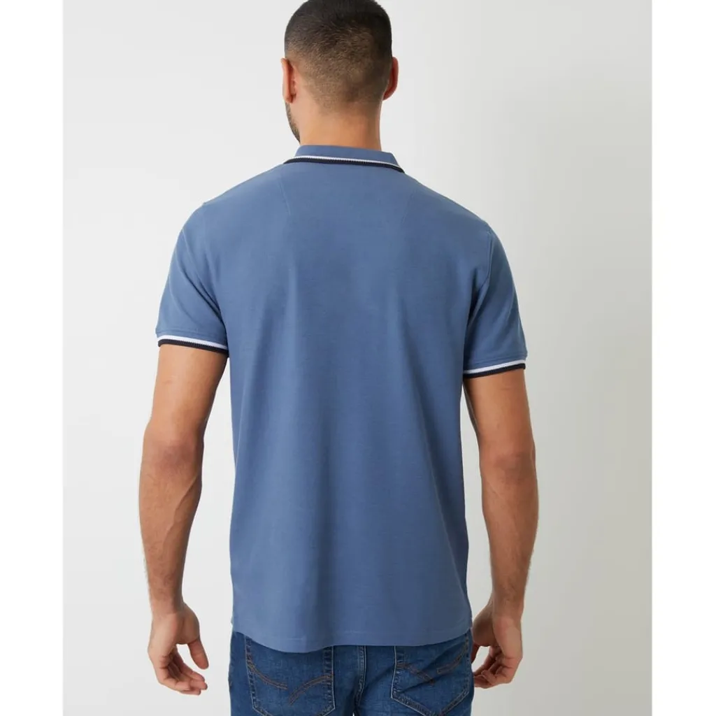 Polo Shirts*Threadbare Polo Dorry Regular Fit Short Sleeve Shirt in Blue