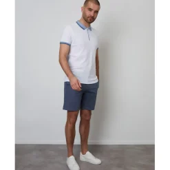 Polo Shirts*Threadbare Polo Emberton in White