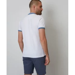 Polo Shirts*Threadbare Polo Emberton in White