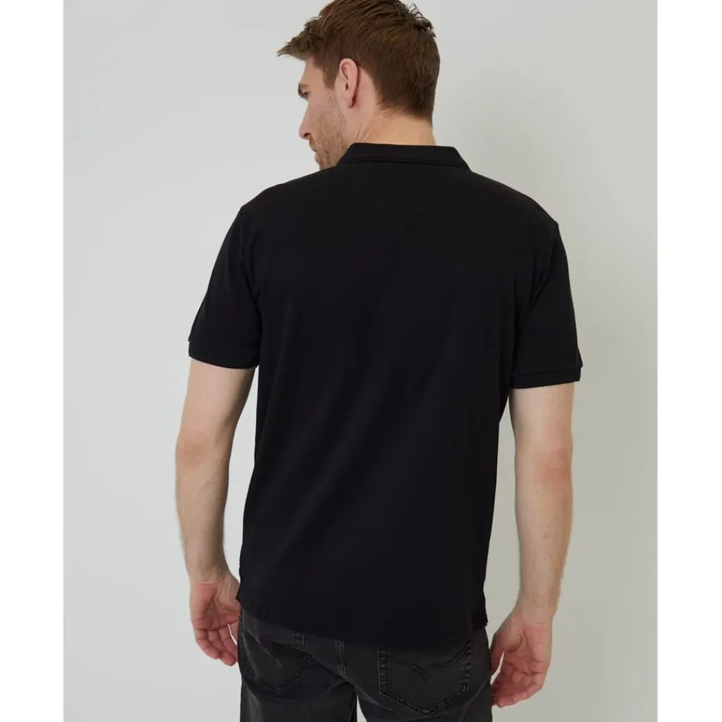 Polo Shirts*Threadbare Polo Otto Regular Fit Short Sleeve Shirt in Black