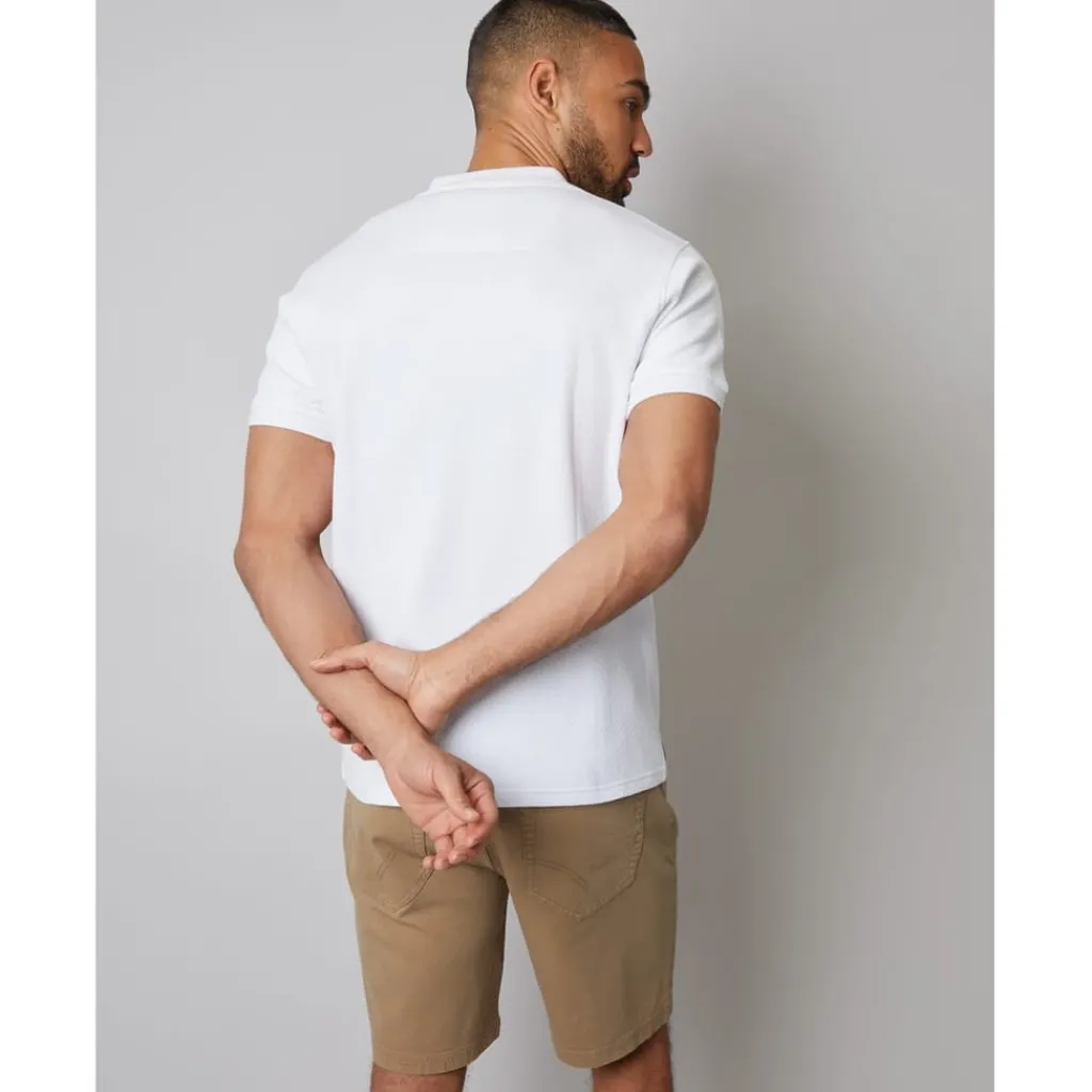 Polo Shirts*Threadbare Polo Rocco in White