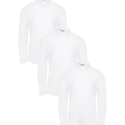 Shirts*Threadbare Regular Fit Long Sleeve Shirt in White