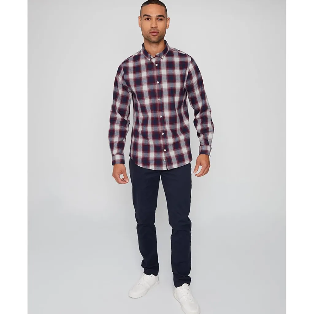Shirts*Threadbare Regular Fit Long Sleeve Shirt in Black