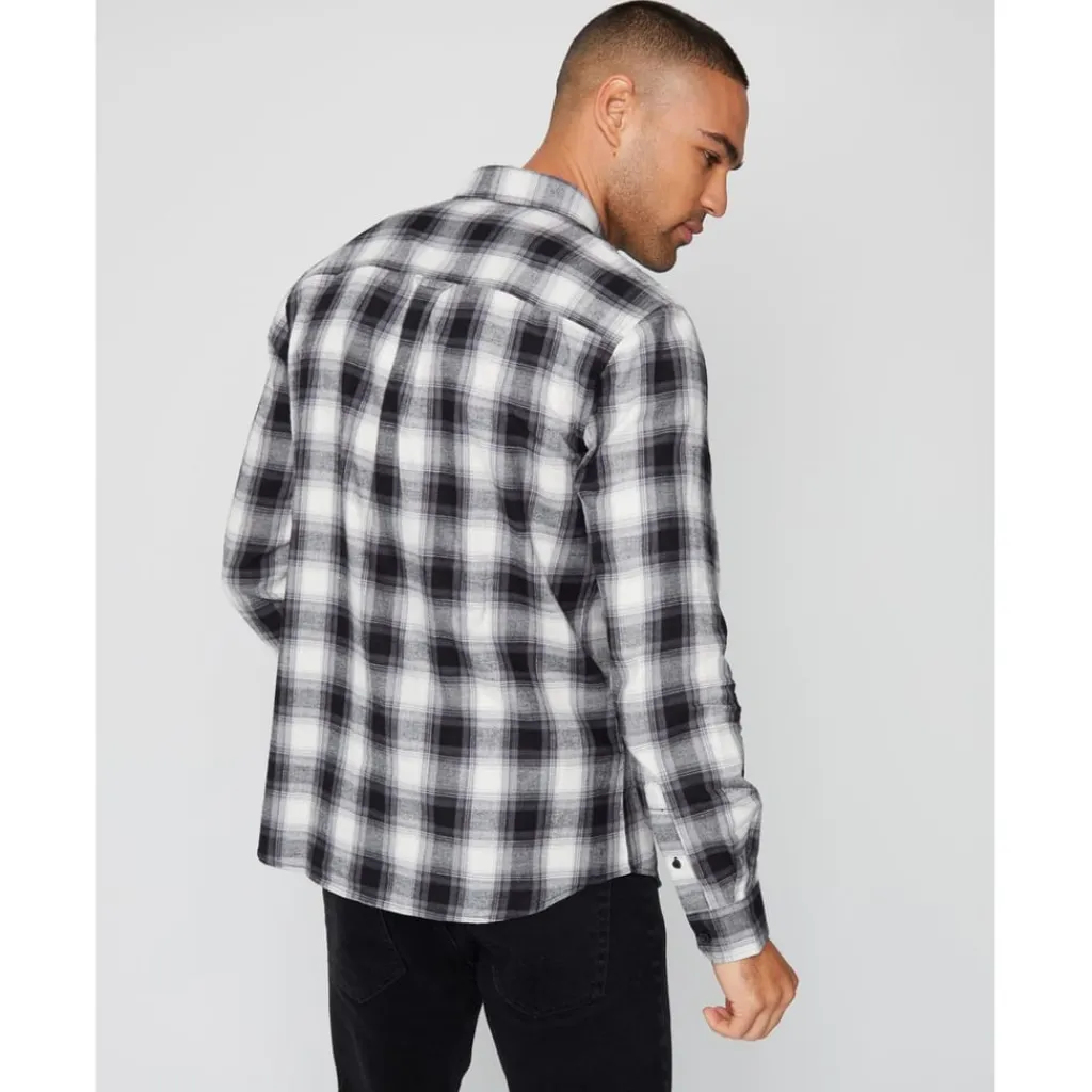 Shirts*Threadbare Regular Fit Long Sleeve Shirt in Black