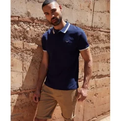 Polo Shirts*Threadbare Regular Fit Polo Shirt in Blue