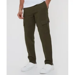 Trousers*Threadbare Rmsy Linen Trousersr in Green