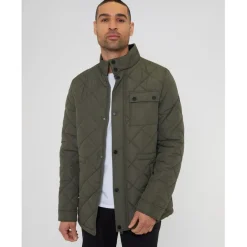 Shirts*Threadbare Shir Mock Neck Regular Fit Jacket in Green