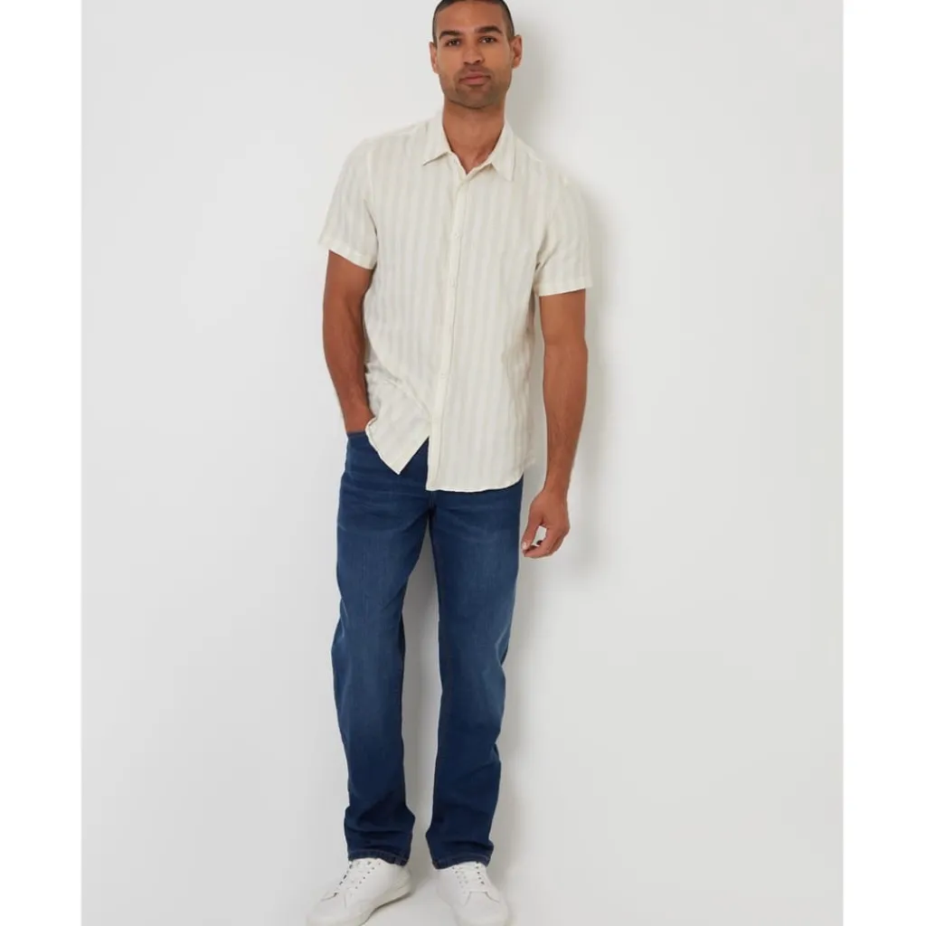 Shirts*Threadbare Shirt Coppice in Neutral