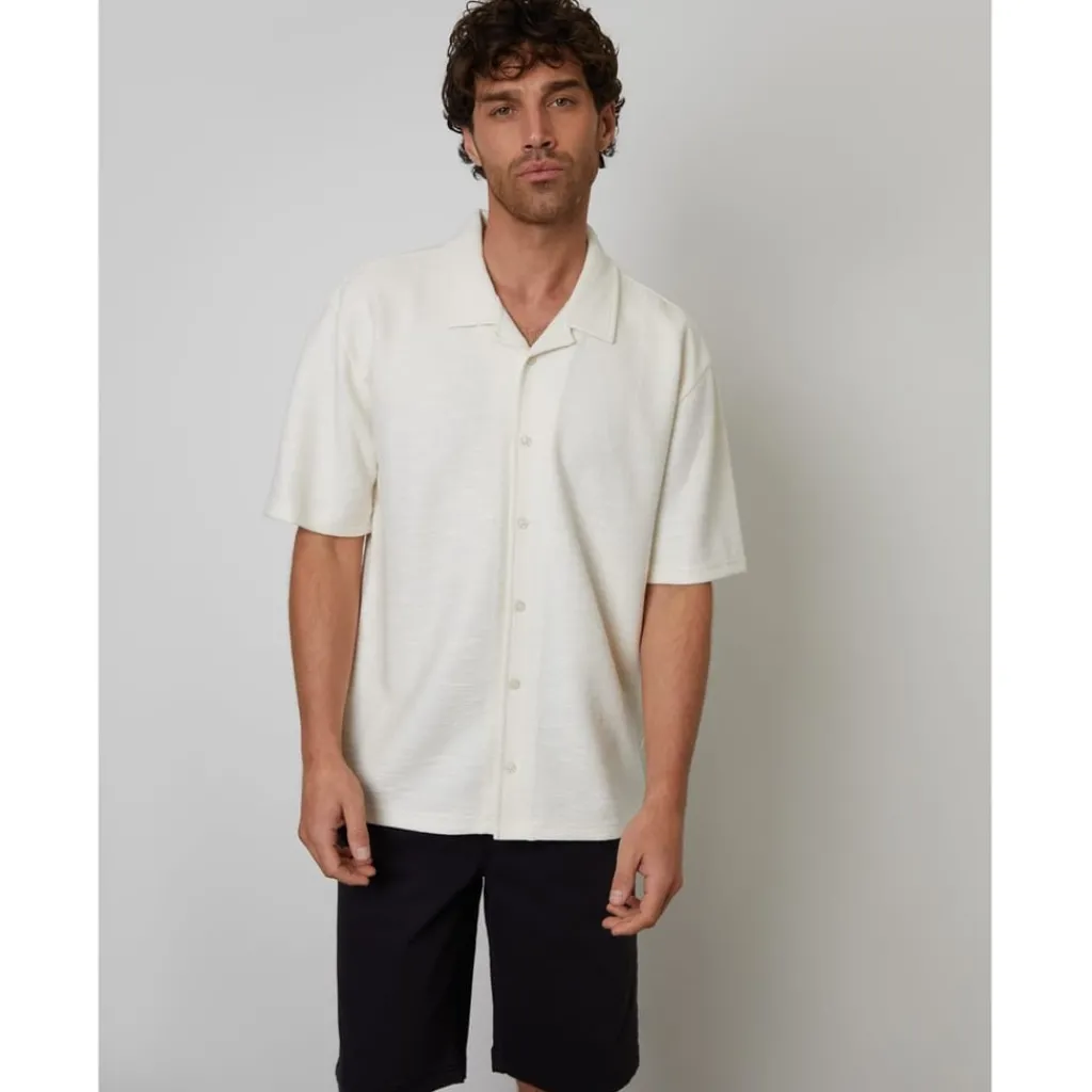 Shirts*Threadbare Sht Ss Antti in Beige