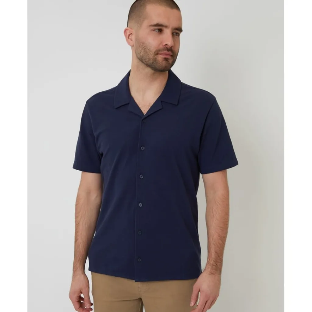 Shirts*Threadbare Sht Ss Kaylian in Blue