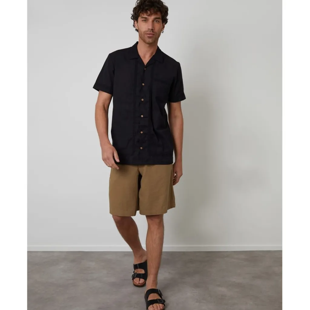 Shirts*Threadbare Sht Ss Worden in Black