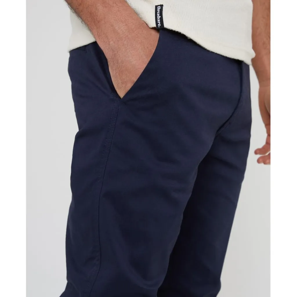 Trousers*Threadbare Slim Cut Chinos in Blue