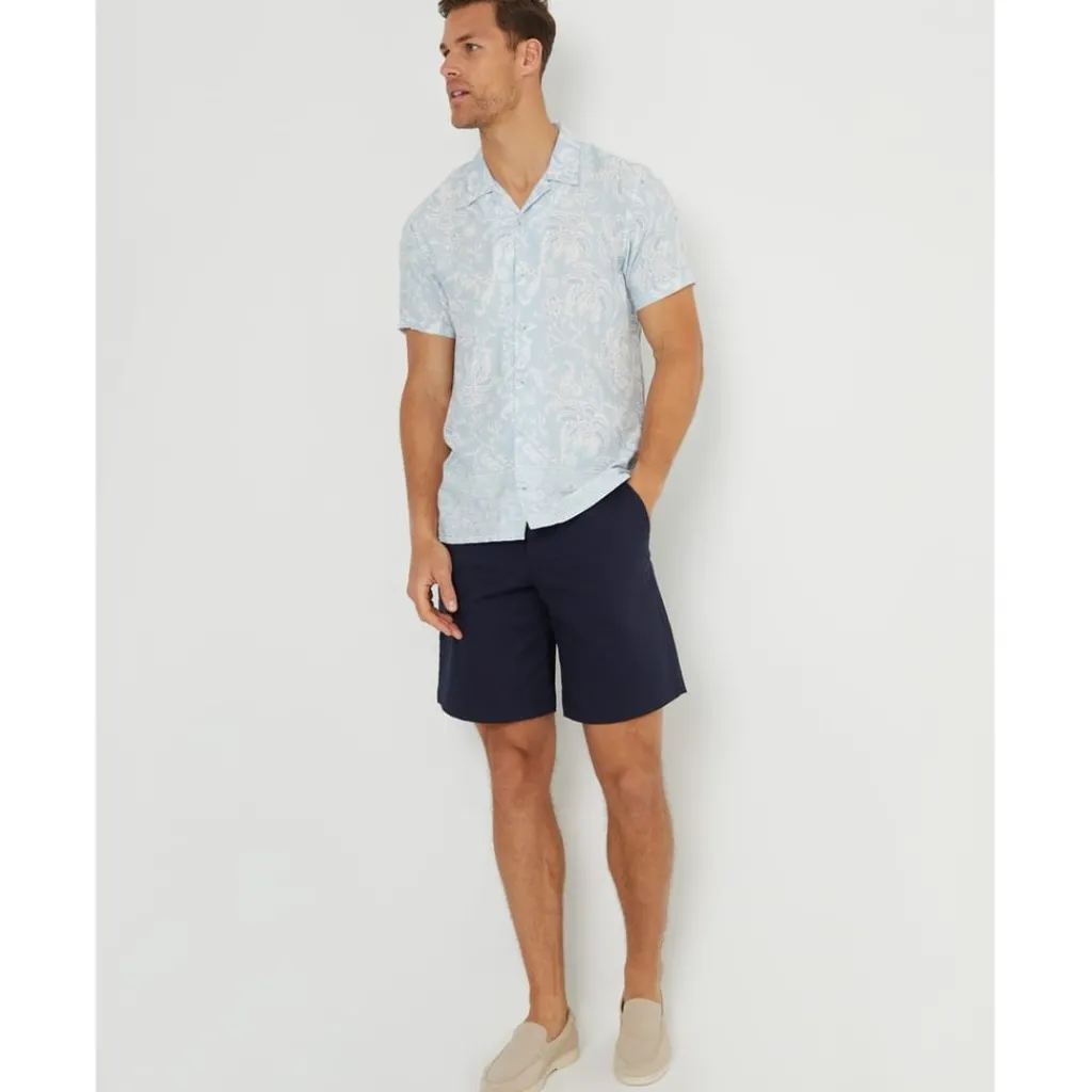Shirts*Threadbare Ss Bank Shrt in Blue