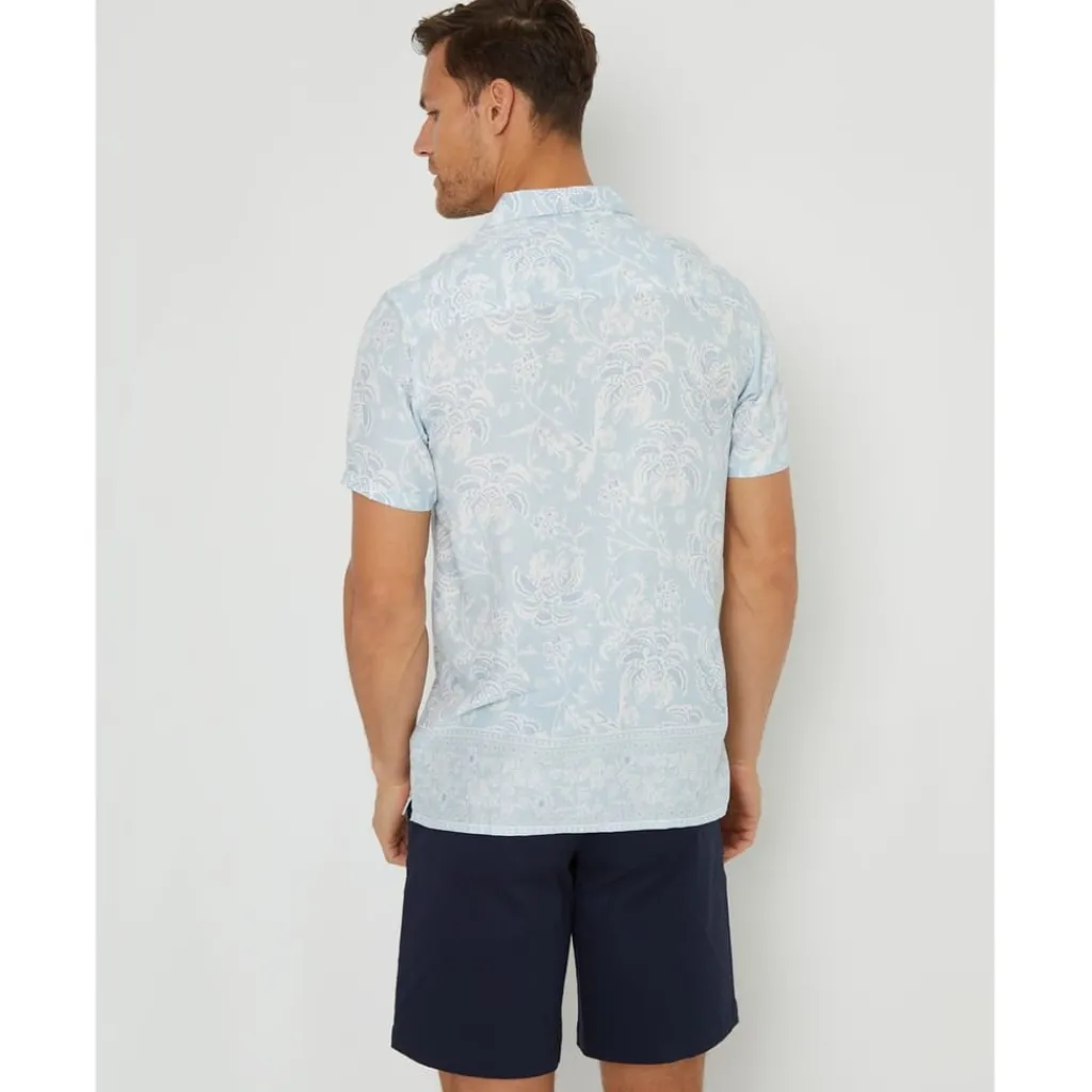 Shirts*Threadbare Ss Bank Shrt in Blue